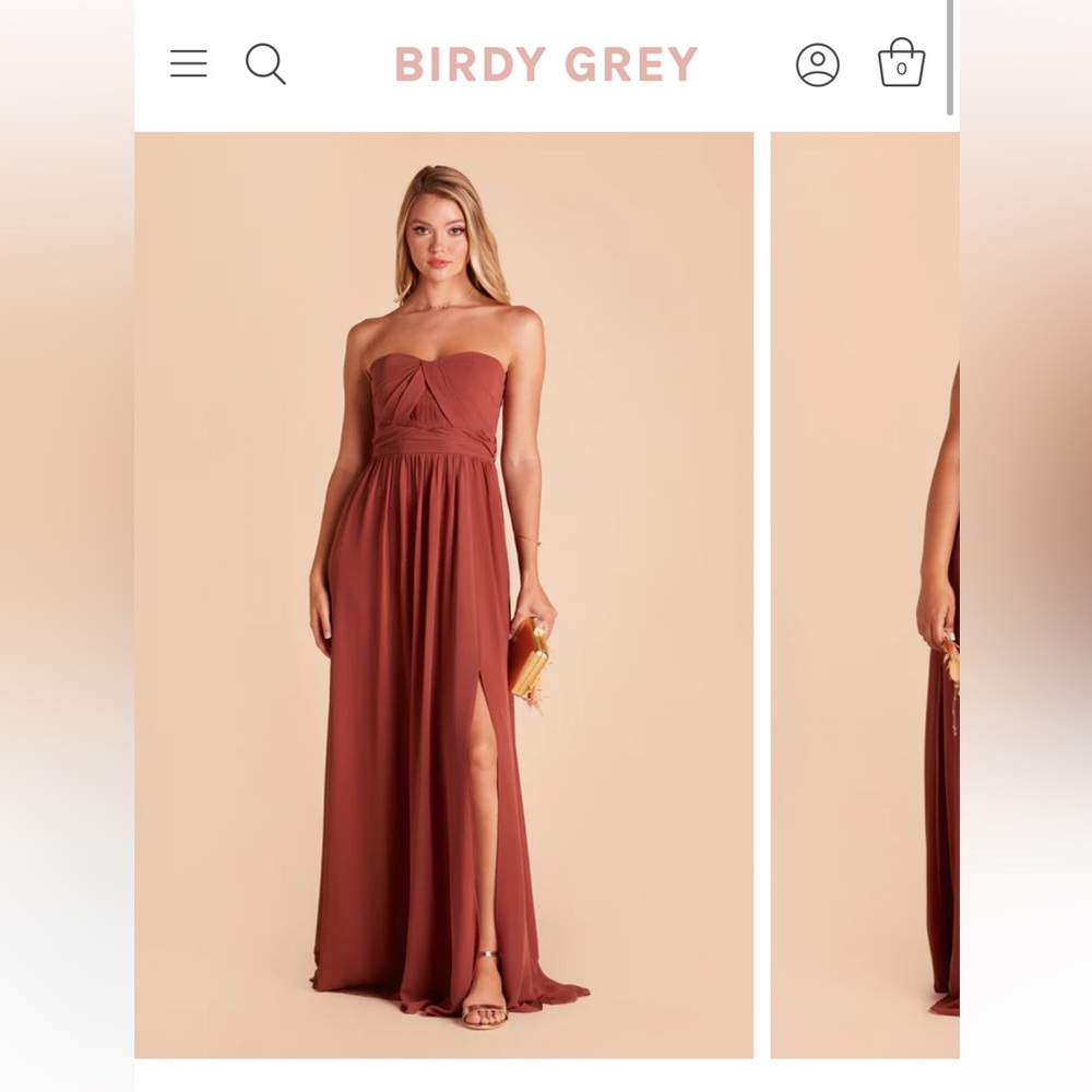 BIRDY GREY GRACE CONVERTIBLE DRESS in Chiffon Spice Size Large